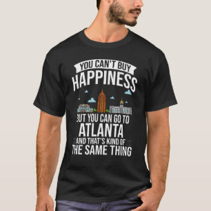 Atlanta Georgia City Skyline Karte T-Shirt