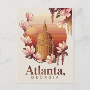 Atlanta Georgia Dome Baumwollblüte Reise Postkarte