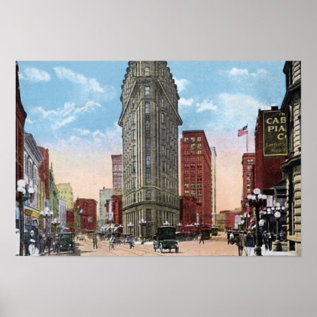 Atlanta Georgia Ecke Peachtree and Broad Poster (Vorne)