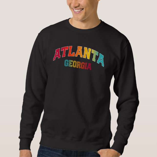 Atlanta Georgia Farbe Sweatshirt (Vorderseite)