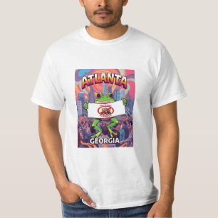 Atlanta Georgia Frösche Keine Könige in Amerika T-Shirt