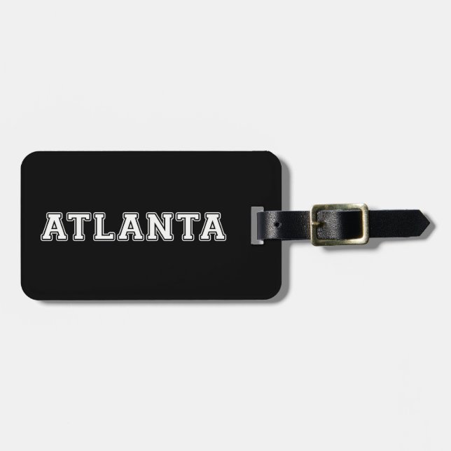 Atlanta Georgia Gepäckanhänger (Vorderseite horizontal)
