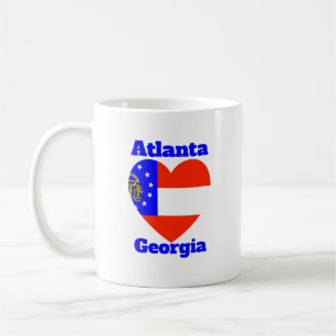 Atlanta Georgia Herzenflagge Kaffeetasse
