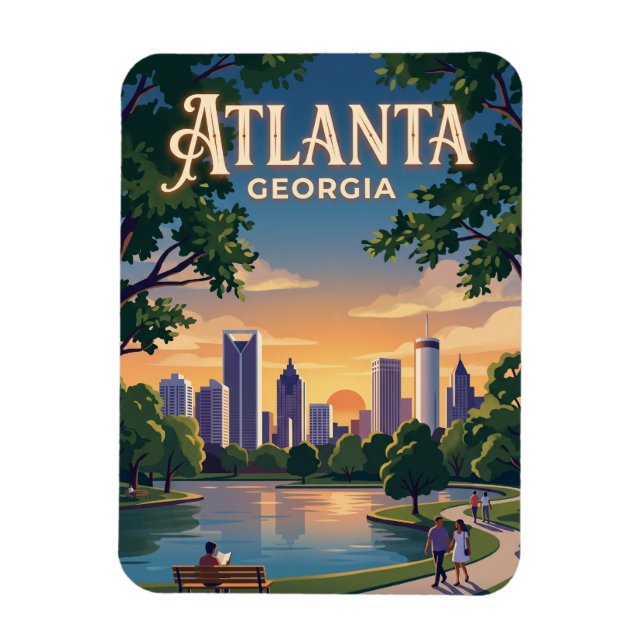 Atlanta Georgia Magnet (Vertikal)