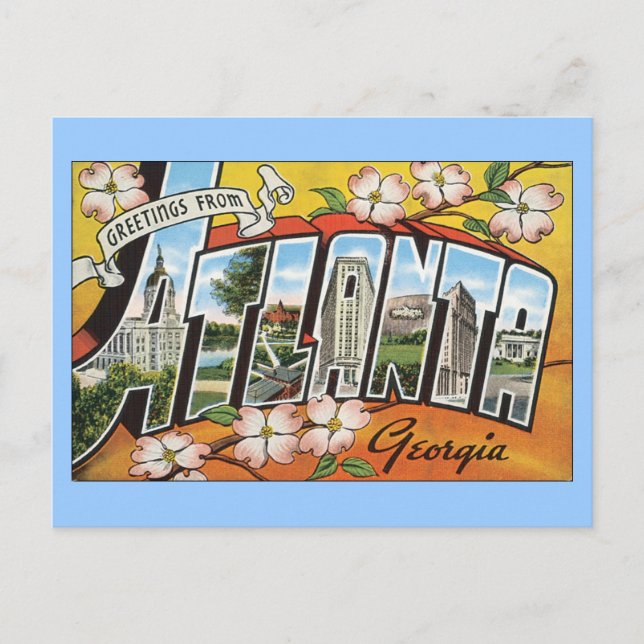 Atlanta Georgia Postcard Postkarte (Vorderseite)