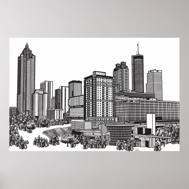 Atlanta Georgia Poster (Vorne)