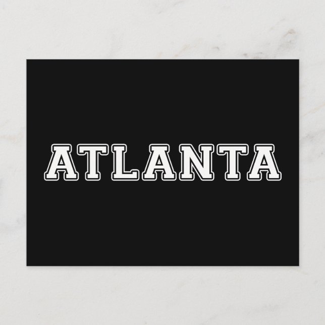 Atlanta Georgia Postkarte (Vorderseite)