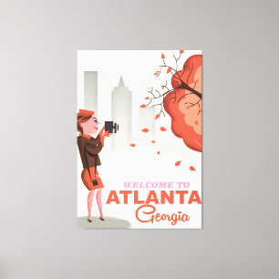 Atlanta Georgia Reiseplakat Leinwanddruck