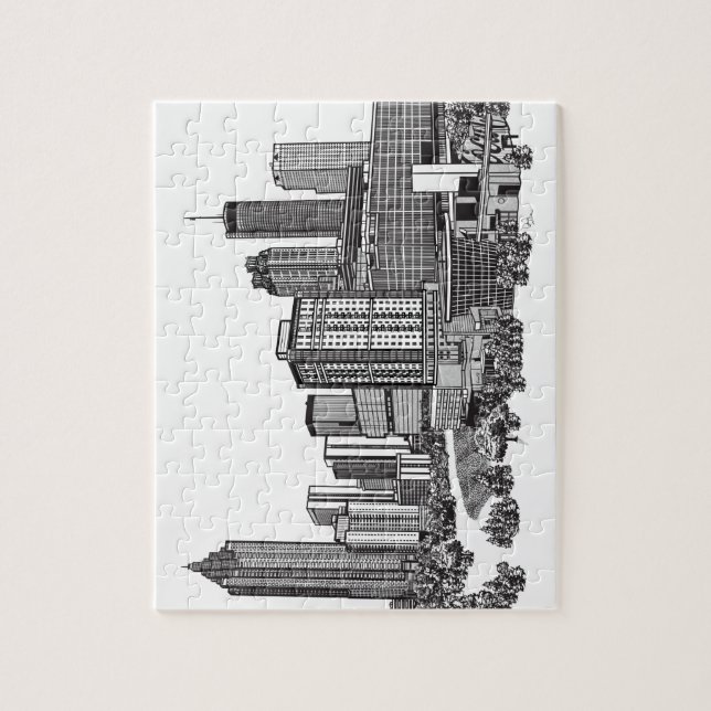 Atlanta Georgia Skyline Art (Vertikal)