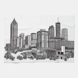 Atlanta Georgia Skyline Art Handtuch