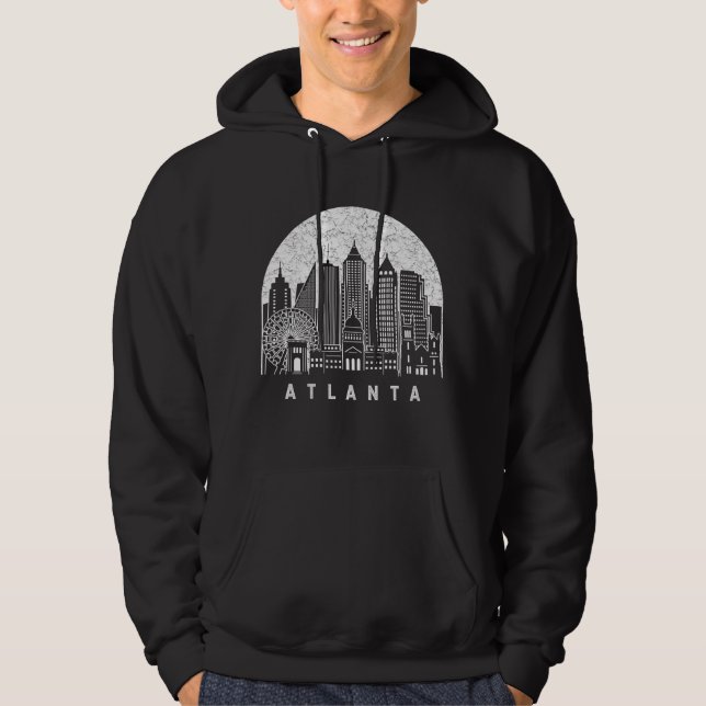Atlanta Georgia Skyline Hoodie (Vorderseite)