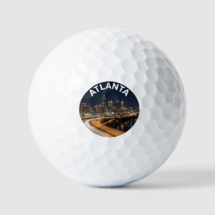 Atlanta Georgia Skyline, Nachtstadtlichter Souveni Golfball