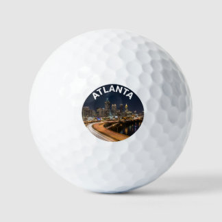 Atlanta Georgia Skyline, Nachtstadtlichter Souveni Golfball