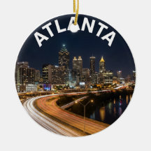 Atlanta Georgia Skyline, Nachtstadtlichter Souveni