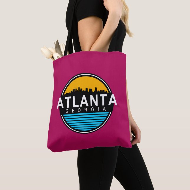 Atlanta Georgia Skyline T - Shirt Tote Bag Tasche (Von Nahem)