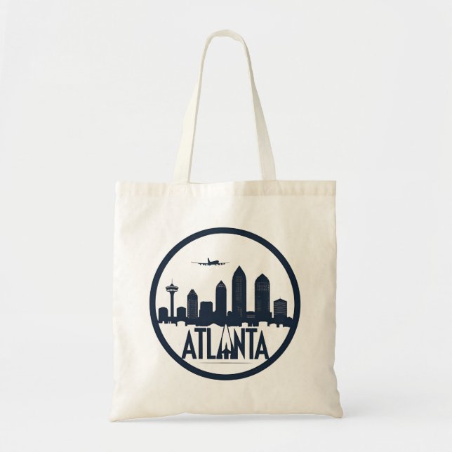 Atlanta Georgia Skyline Tragetasche (Vorne)