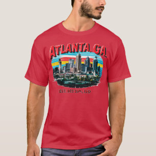 atlanta georgia Souvenir Vintage Nostalgische Stad T-Shirt