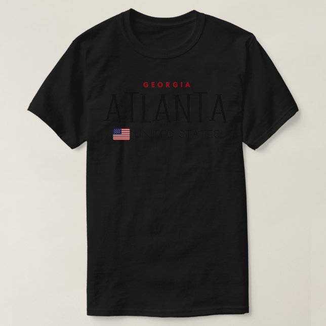 Atlanta Georgia United Staaten TShirt (Design vorne)