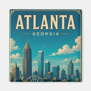 🍑 Atlanta Georgia Urlaubserinnerung Magnet