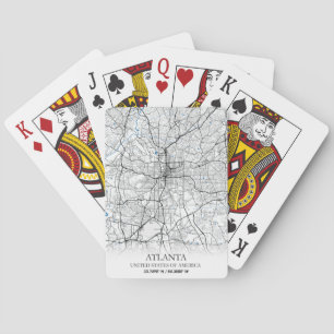 Atlanta Georgia USA Reiseplan Spielkarten