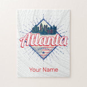 Atlanta Georgia Vereinigte Staaten Retro-Silhouett