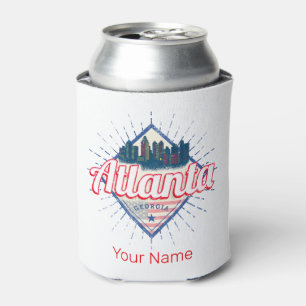 Atlanta Georgia Vereinigte Staaten Retro-Skyline Dosenkühler