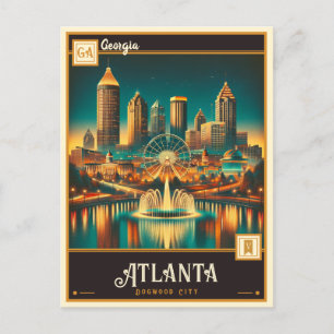 Atlanta, Georgia   Vintage Postkarte