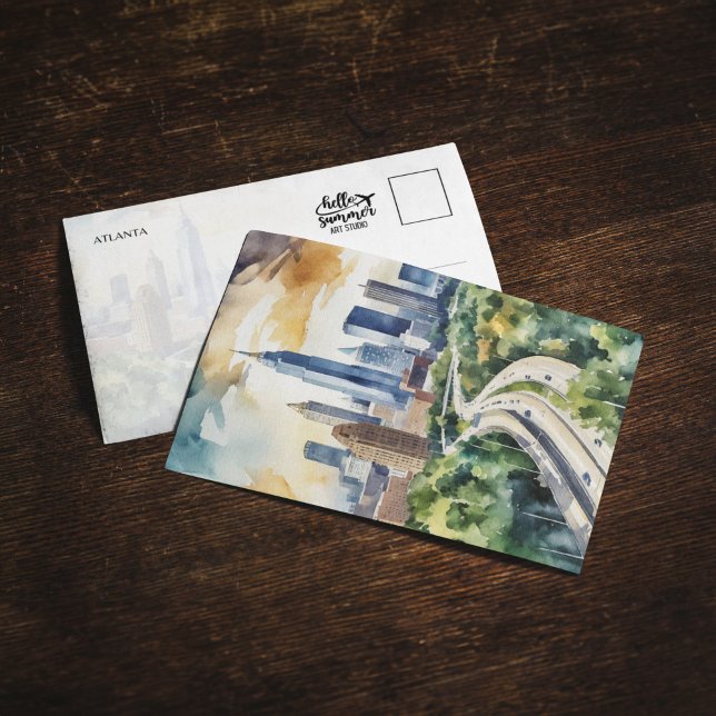 Atlanta Georgia Wasserfarbe Einladung (Von Creator hochgeladen)