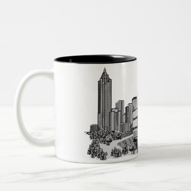 Atlanta Georgia Zweifarbige Tasse (Links)