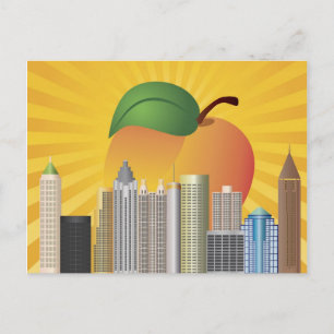 Atlanta Géorgie avec carte postale Peach