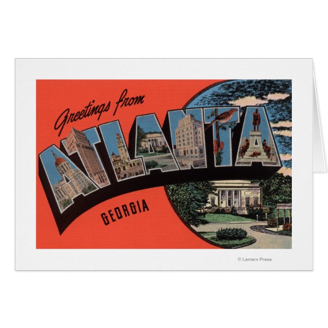 Atlanta, Géorgie - Scènes de grandes lettres (Devant horizontal)