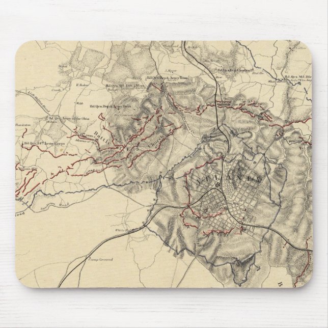 Atlanta, Georgien Mousepad (Vorne)