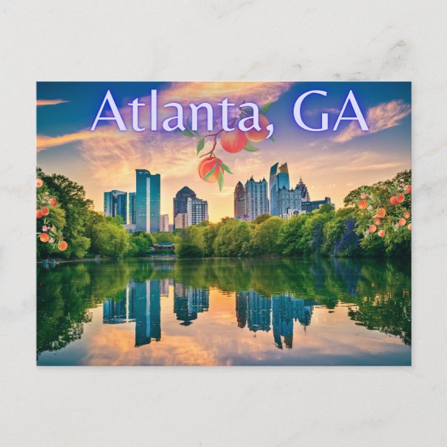 Atlanta, Georgien Postkarte (Vorderseite)