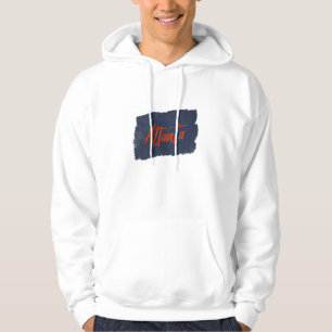 Atlanta Handgeschriebene rote Typografie Hoodie