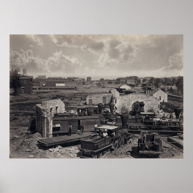 Atlanta in den Ruinen Poster (Vorne)