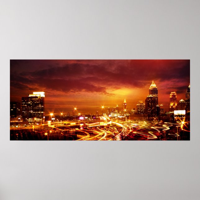 Atlanta in Dusk Poster (Vorne)