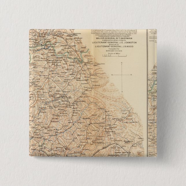 Atlanta-Kampagne 4. Button (Vorderseite)