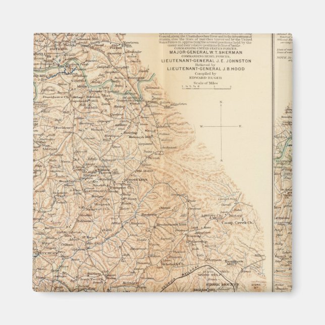 Atlanta-Kampagne 4. Magnet (Vorne)