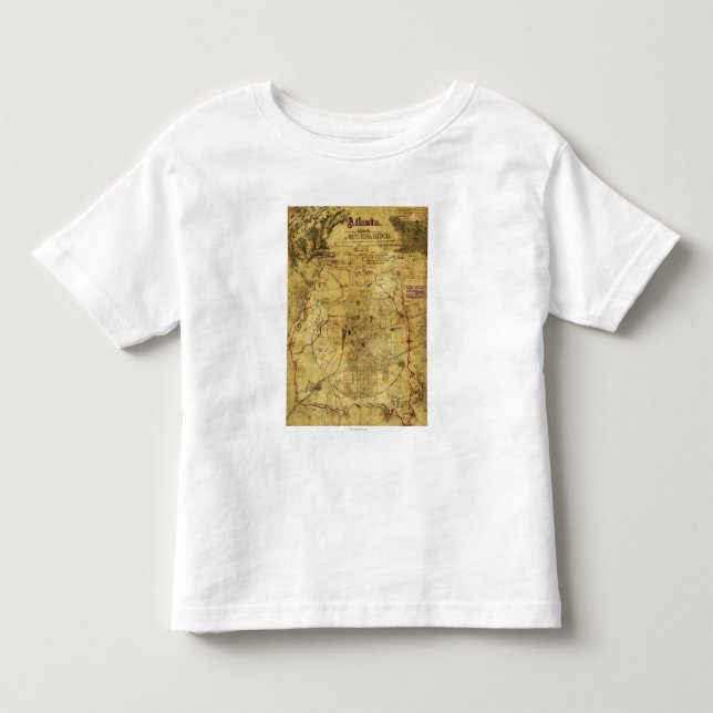 Atlanta-Kampagne - ziviler Kriegs-panoramische Kleinkind T-shirt (Vorderseite)