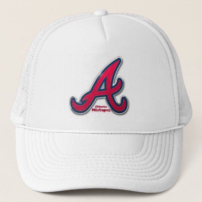 Atlanta Mixtapes - casquette blanc de camionneur (Devant)
