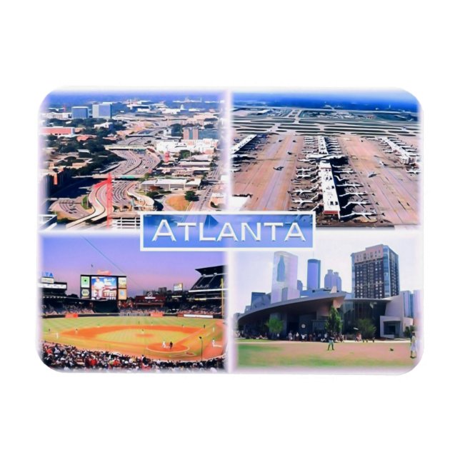 Atlanta - Mosaik - USA - Magnet (Horizontal)