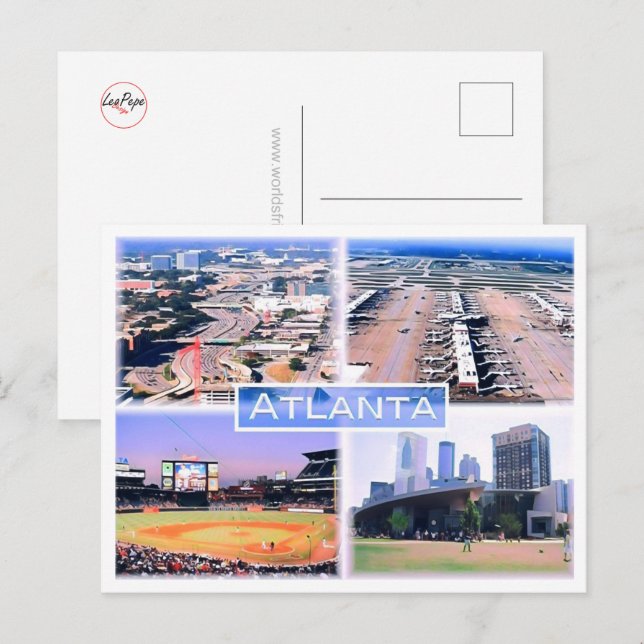Atlanta - Mosaik - USA - Postkarte (Vorne/Hinten)