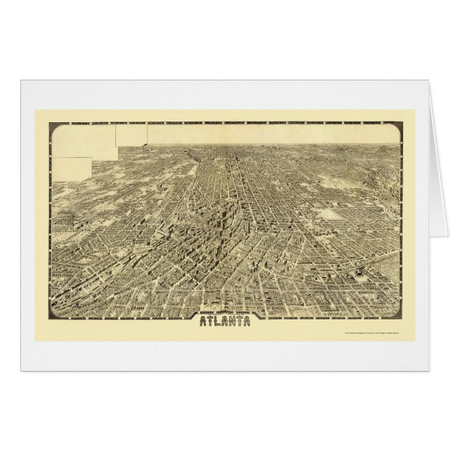 Atlanta, panoramische Karte GA - 1919 (Vorderseite (Horizontal))