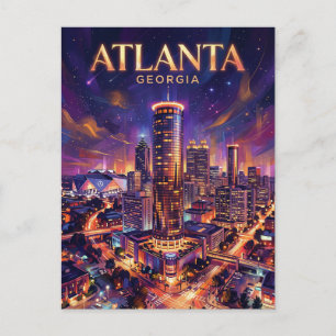 Atlanta Peachtree Plaza USA Postkarte