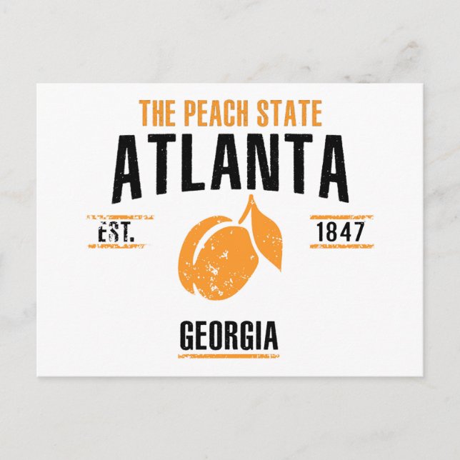 Atlanta Postkarte (Vorderseite)