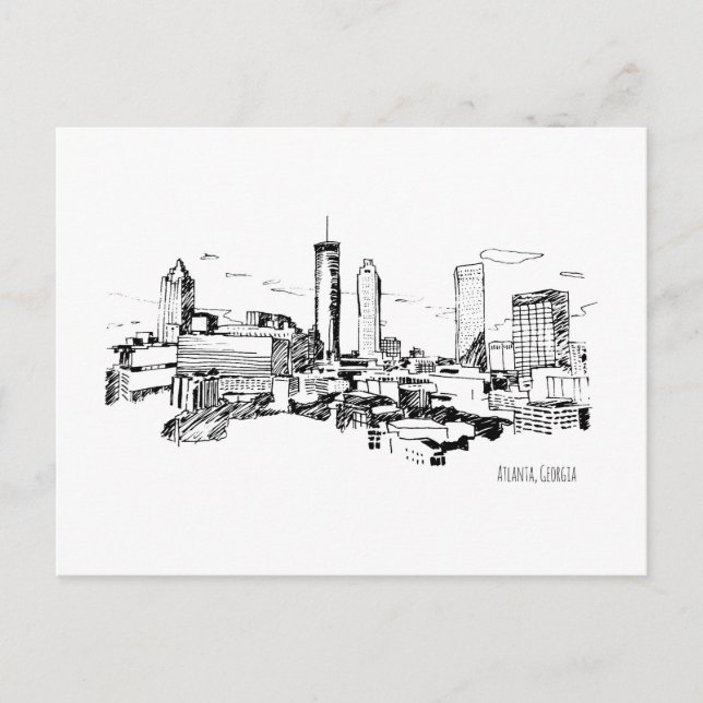 Atlanta Postkarte (Vorderseite)