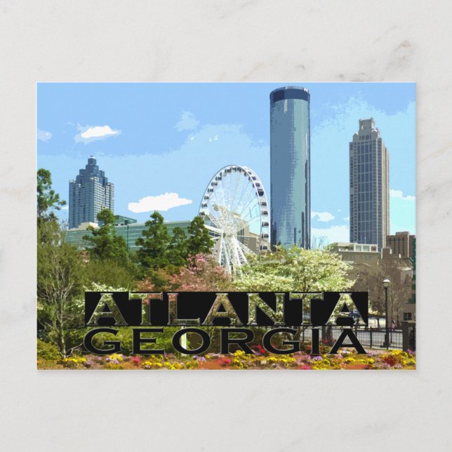 Atlanta Postkarte (Vorderseite)