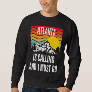 Atlanta ruft und ich muss gehen, Wavy Sunset Desi Sweatshirt