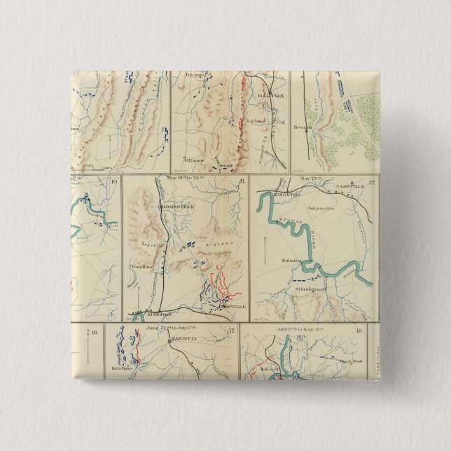 Atlanta-Savannah-März Button (Vorderseite)