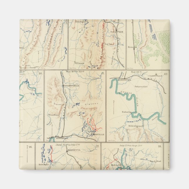 Atlanta-Savannah-März Magnet (Vorne)